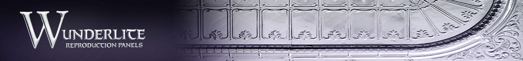 Wunderlite Reproduction Panels.  Pressed Metal Panels